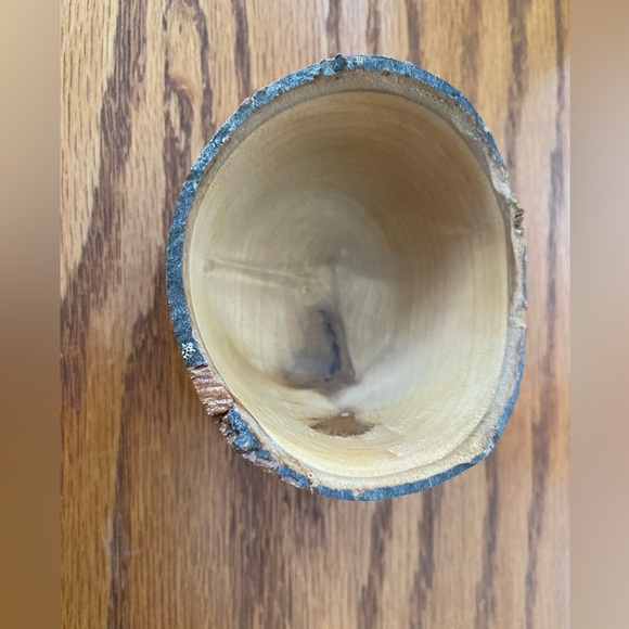 Vintage Small Magnolia Wood Bowl By NA Mitchell 8/02 - Picture 3 of 6